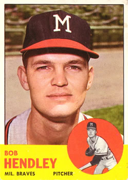 1963 Topps Baseball Cards      062      Bob Hendley